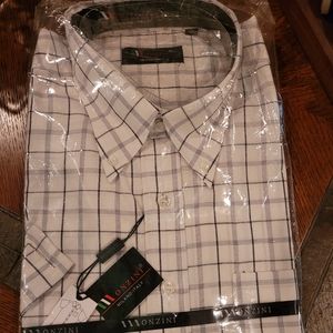 Men's Monzini short sleeve shirt, NWT